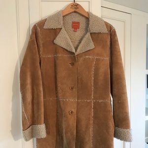 Suede Shearling Coat